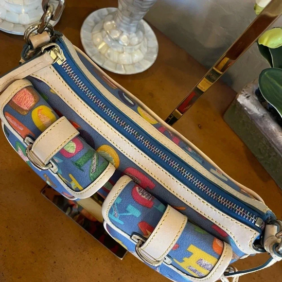 Dooney & Bourke Rainbow Zipper Shoulder Bag - Picture 8 of 14